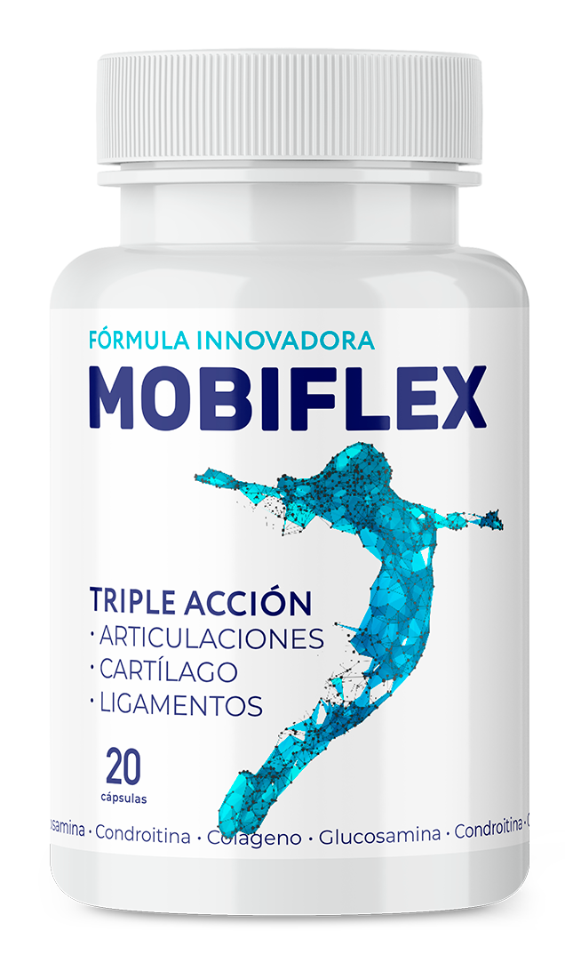 Frasco de Mobiflex con 20 cápsulas